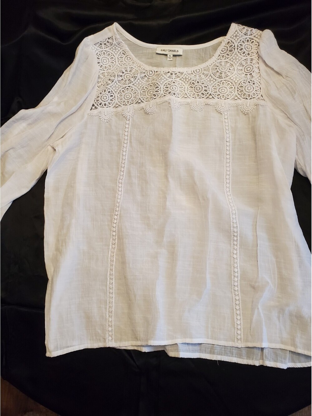 Women's Pretty Gauzy White Blouse